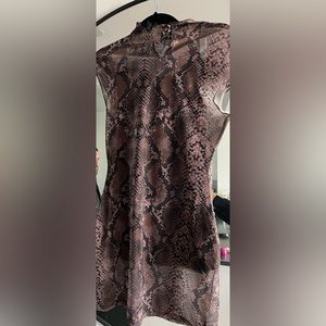 Snake skin dress! 2 parts. Worn once.
